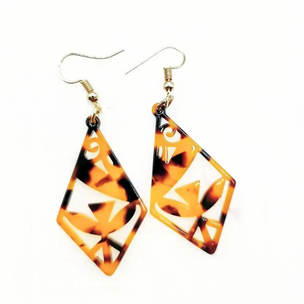 Hawaiian Acrylic Australia Designer Earrings Earring Accessories African Polynesian Jewelry Earring