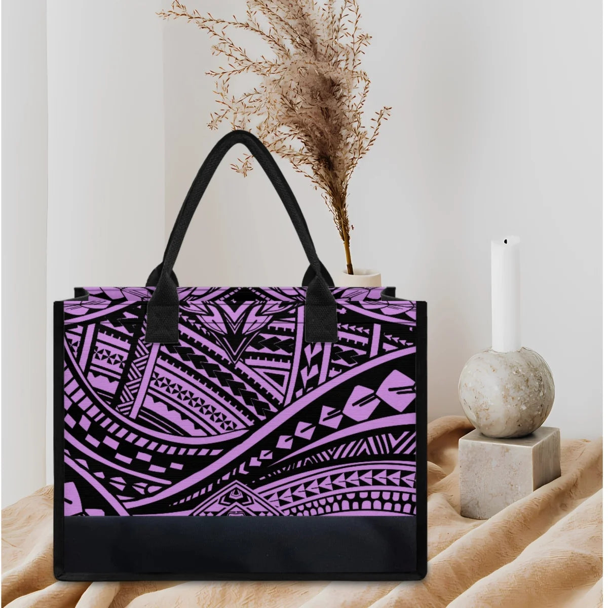 Polynesian Print Elegant Tote Bag