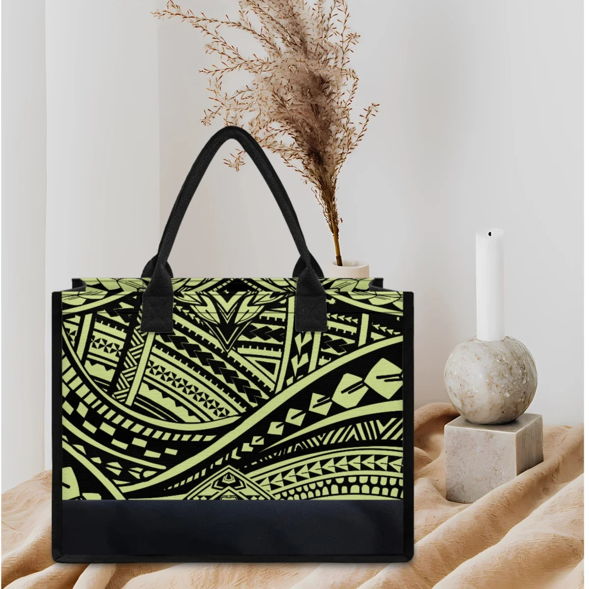 Polynesian Print Elegant Tote Bag