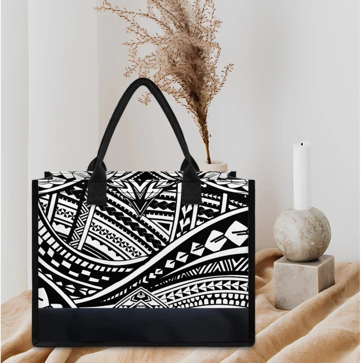 Polynesian Print Elegant Tote Bag